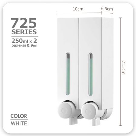 250ml double home use soap dispenser